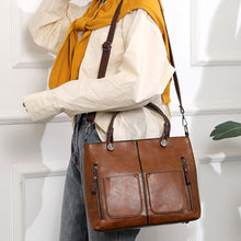Load image into Gallery viewer, Ladies Vintage Leather Shoulder Bag