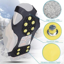 Load image into Gallery viewer, 10 teeth crampons, non-slip shoe cover, 1 pair