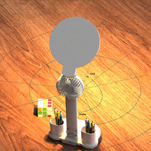 Load image into Gallery viewer, Desk Lamp Plug-in LED Fan Light Foldable Eye Protection Reading Night Light