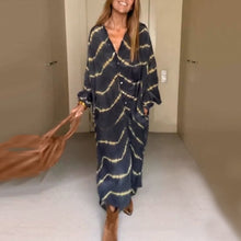 Load image into Gallery viewer, Stripe Long Sleeves Dress