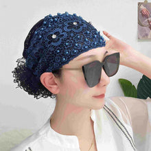 Load image into Gallery viewer, Women's Floral Lace Headwrap