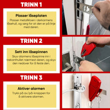 Load image into Gallery viewer, Dørstopper Tyverisikring