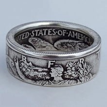 Load image into Gallery viewer, 1945 Engraved Half Dollar Coin Ring