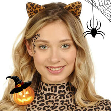 Load image into Gallery viewer, Leopard Cat Ears Headband
