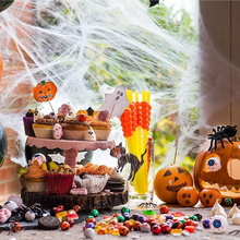 Load image into Gallery viewer, Halloween Spider Decorations Stretch Cobweb