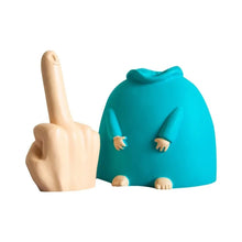 Load image into Gallery viewer, Little Blue Middle Finger Ornament
