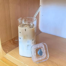 Load image into Gallery viewer, Square Drinking Cup with Lid &amp; Straw