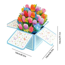 Load image into Gallery viewer, Morsdagssalg 3D Pop up blomsterbukettkort