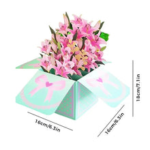 Load image into Gallery viewer, Morsdagssalg 3D Pop up blomsterbukettkort