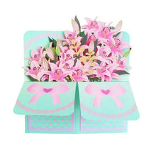 Load image into Gallery viewer, Morsdagssalg 3D Pop up blomsterbukettkort