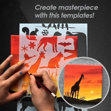 Load image into Gallery viewer, Fast Draw Stencil Art Templates (12 Sheets/Set)