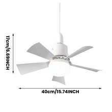 Load image into Gallery viewer, Bright Cool Ceiling Socket Fan &amp; Light with Remote Control