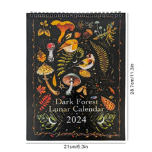 Load image into Gallery viewer, 2022/2023/2024 Dark Forest Lunar Calendar