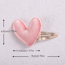 Load image into Gallery viewer, Velvet Heart Snap Clips