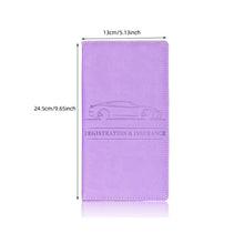 Load image into Gallery viewer, Car Registration &amp; Insurance Card Holder