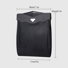 Load image into Gallery viewer, LED Car Leather Trash Can