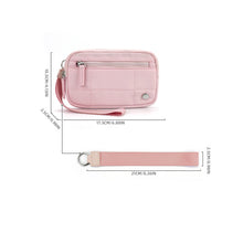 Load image into Gallery viewer, Women's Solid Color Nylon Zipper Wallet