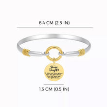 Load image into Gallery viewer, To My Bonus Daughter Two-Tone Bracelet