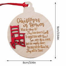 Load image into Gallery viewer, Heavenly Chair Christmas Memorial Charm