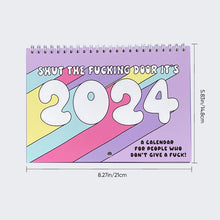 Load image into Gallery viewer, Funny and Sweary Double Page Wall Calendar