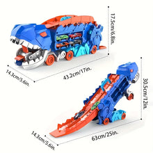 Load image into Gallery viewer, Transport Dinosaur Truck with Foldable Sliding