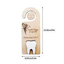 Load image into Gallery viewer, Wooden Tooth Fairy Door Hanger