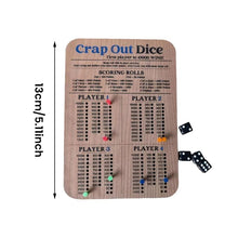 Load image into Gallery viewer, Crap Out Dice Scoreboard