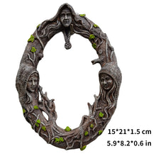 Load image into Gallery viewer, Triple Goddess Wall Hanging Mirror