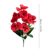 Load image into Gallery viewer, Outdoor Artificial Pansy Flowers