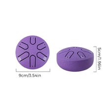Load image into Gallery viewer, Buddha Stones Mini Steel Tongue Drum Kit (3 Inch)
