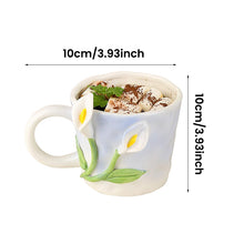 Load image into Gallery viewer, 3D Flower Coffee Mug