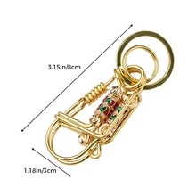 Load image into Gallery viewer, Stainless Brass Keychain