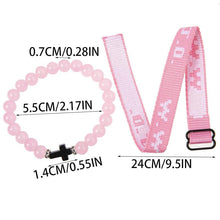 Load image into Gallery viewer, WWJD Cross Beaded Bracelet Set