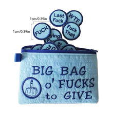 Load image into Gallery viewer, Big Bag of F*cks to Give Zipper Pouch