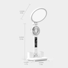 Load image into Gallery viewer, Desk Lamp Plug-in LED Fan Light Foldable Eye Protection Reading Night Light
