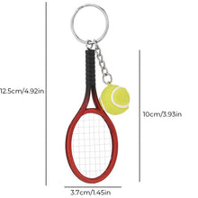 Load image into Gallery viewer, Mini Tennis Racket Keychain