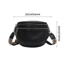Load image into Gallery viewer, Multi-Pocket Women Leather Solid Crossbody Chest Bag
