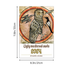 Load image into Gallery viewer, Underlig middelaldersk uglekalender 2024