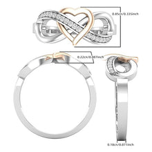Load image into Gallery viewer, Rose Gold Infinity Heart Ring