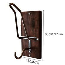 Load image into Gallery viewer, Wooden Motorcycle Helmet Wall Mount