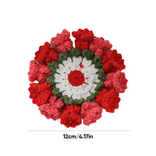 Load image into Gallery viewer, Hand Knit Crochet Suzuran Flower Coaster