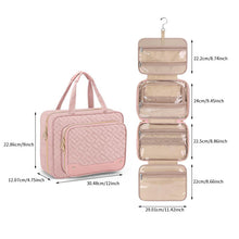 Load image into Gallery viewer, Hanging toiletry storage cosmetic bag
