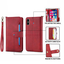Load image into Gallery viewer, 4 in 1 Deluxe Flip iPhone Case