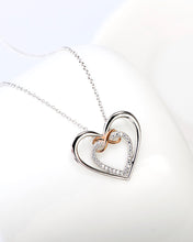 Load image into Gallery viewer, Two hearts Infinity Necklace
