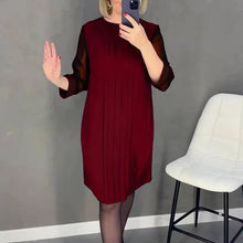 Load image into Gallery viewer, Straight Dress With Medium Length Sleeves
