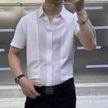 Load image into Gallery viewer, Men's Business Casual Patchwork Shirt