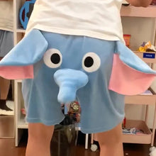 Load image into Gallery viewer, Unisex Screaming Couple Flying Elephant Shorts