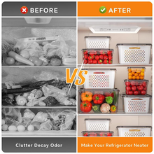 Load image into Gallery viewer, Food Storage Containers for Fridge with Removable Colander