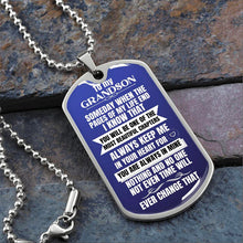 Load image into Gallery viewer, To My Grandson Keychain Necklace