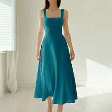 Load image into Gallery viewer, New Women's Thick Straps Midi Dress